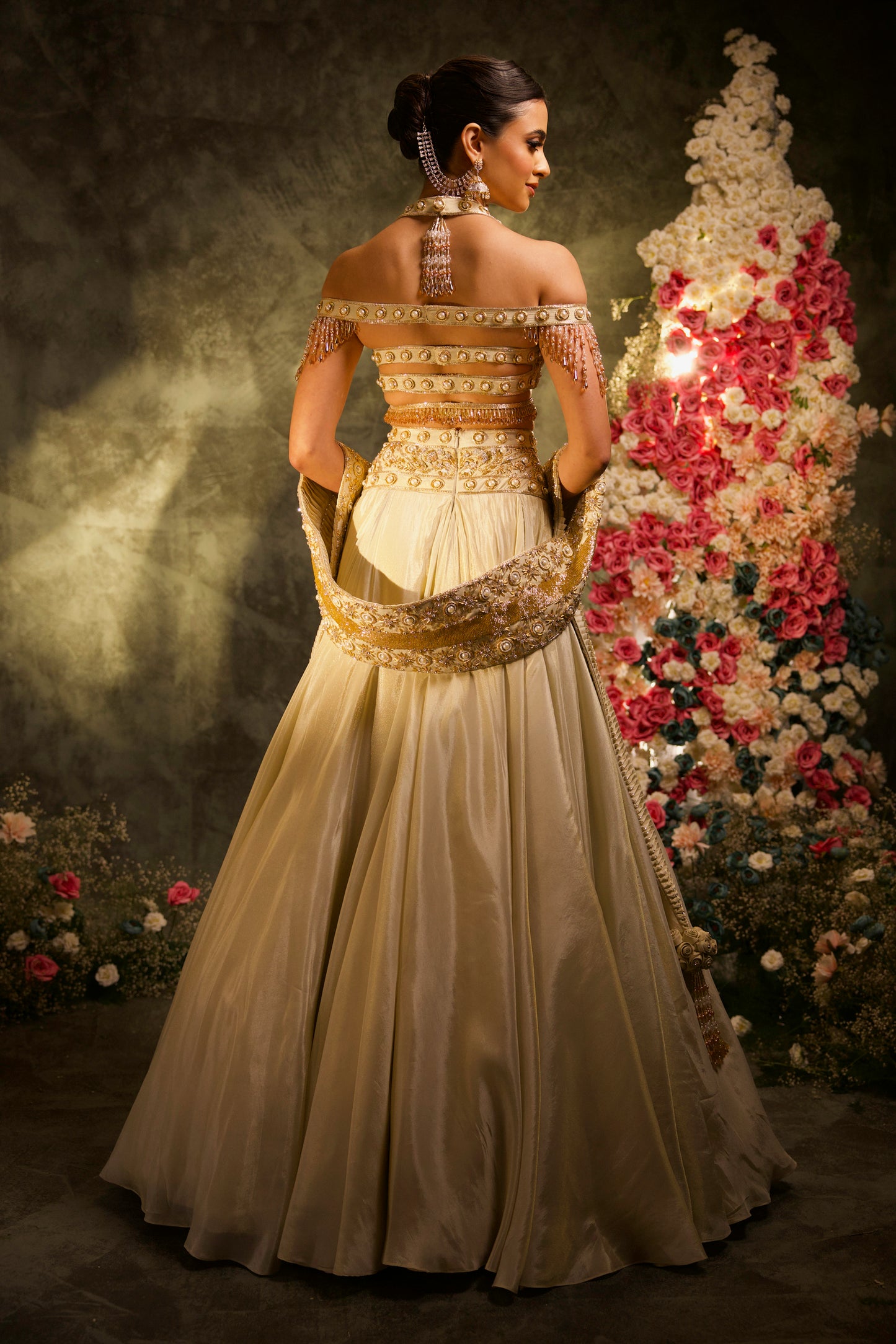Swarna Embroidered Lehenga Set