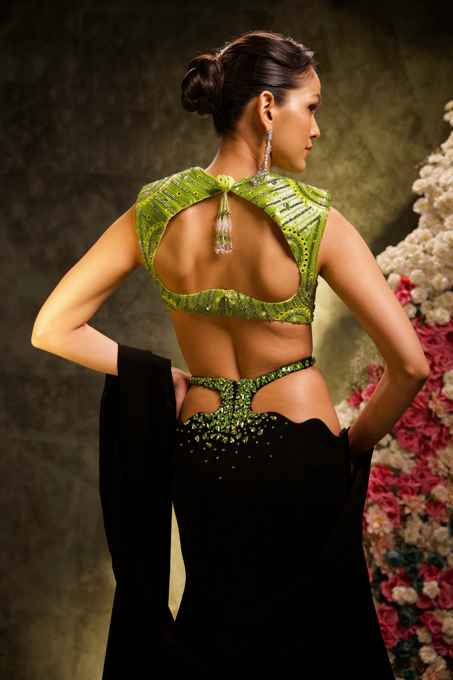 Lime Noir Brilliance Lehenga