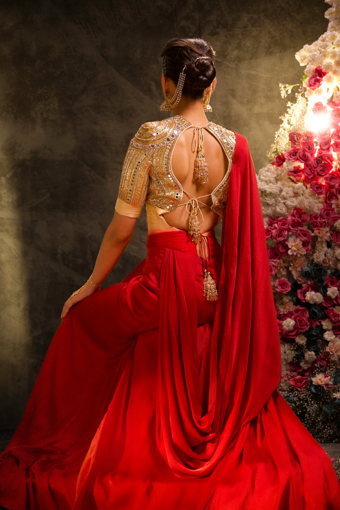 Golden Hour Pre-Stitched Saree