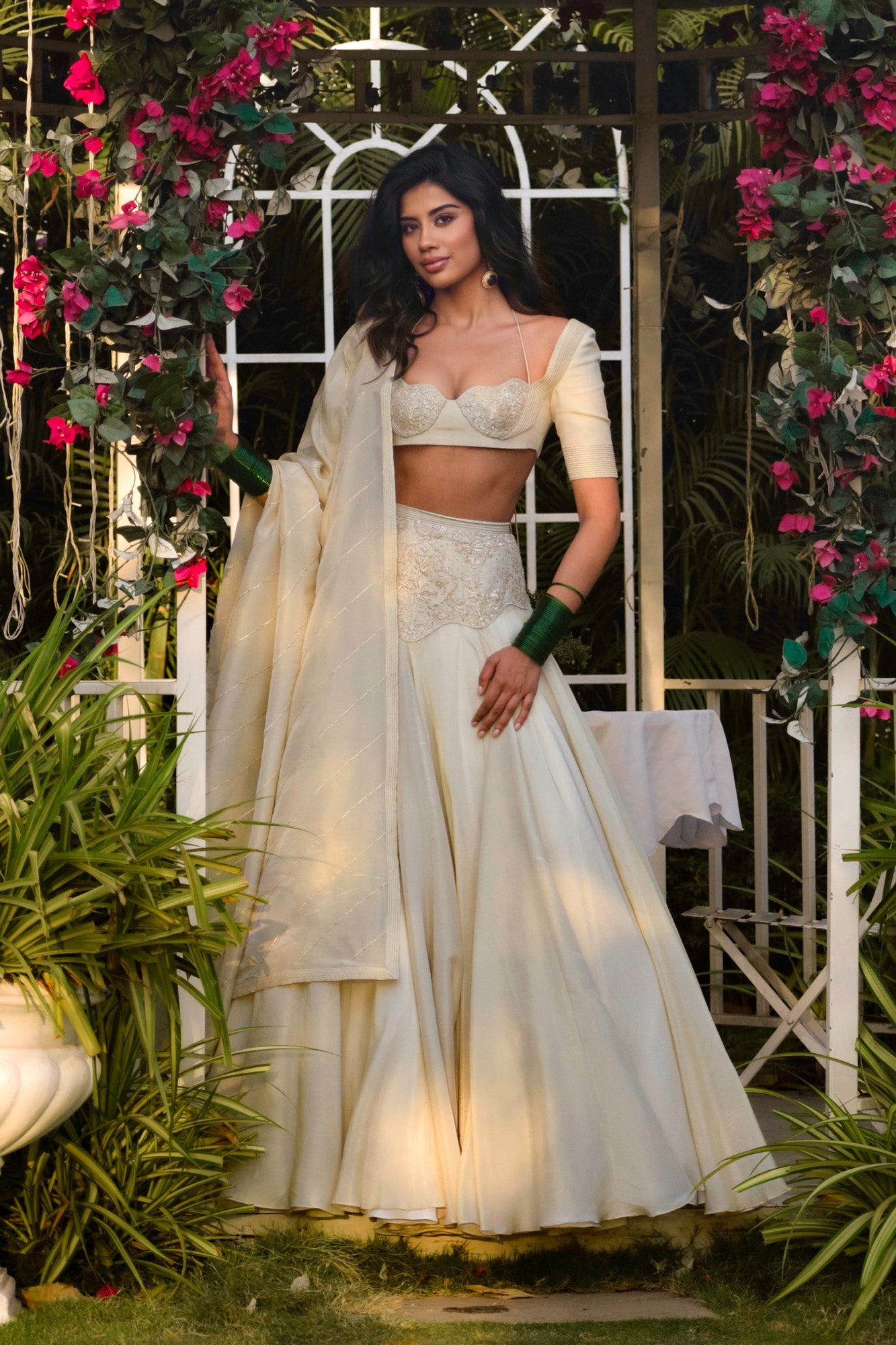 Jaipuria Tissue Silk Lehenga