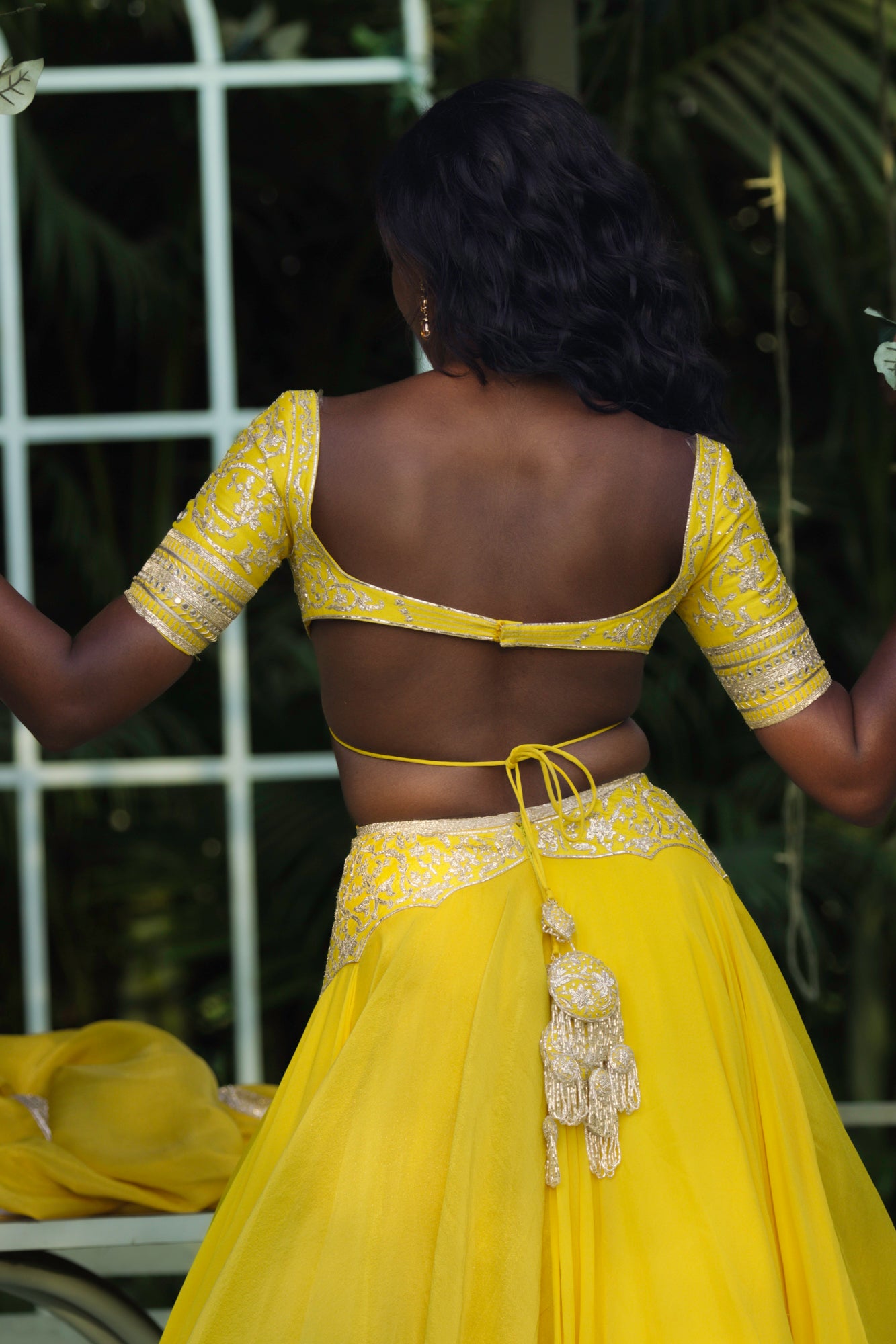 Sunehra Tissue Silk-Georgette Lehenga