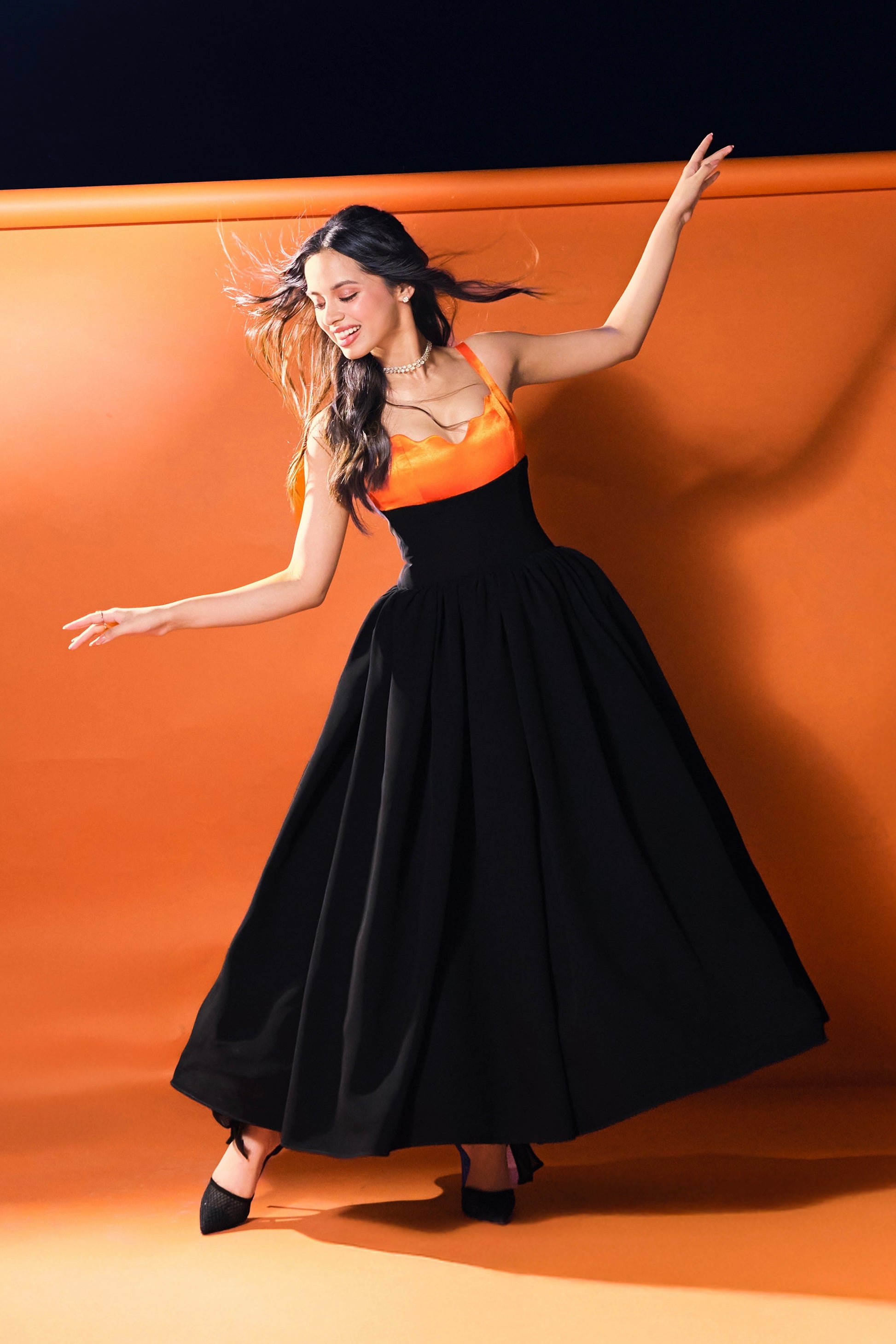 Nitanshi Goel in our Black Ball Dress Manish Gharat Nitanshi Goel in our Black Ball Dress Manish Gharat