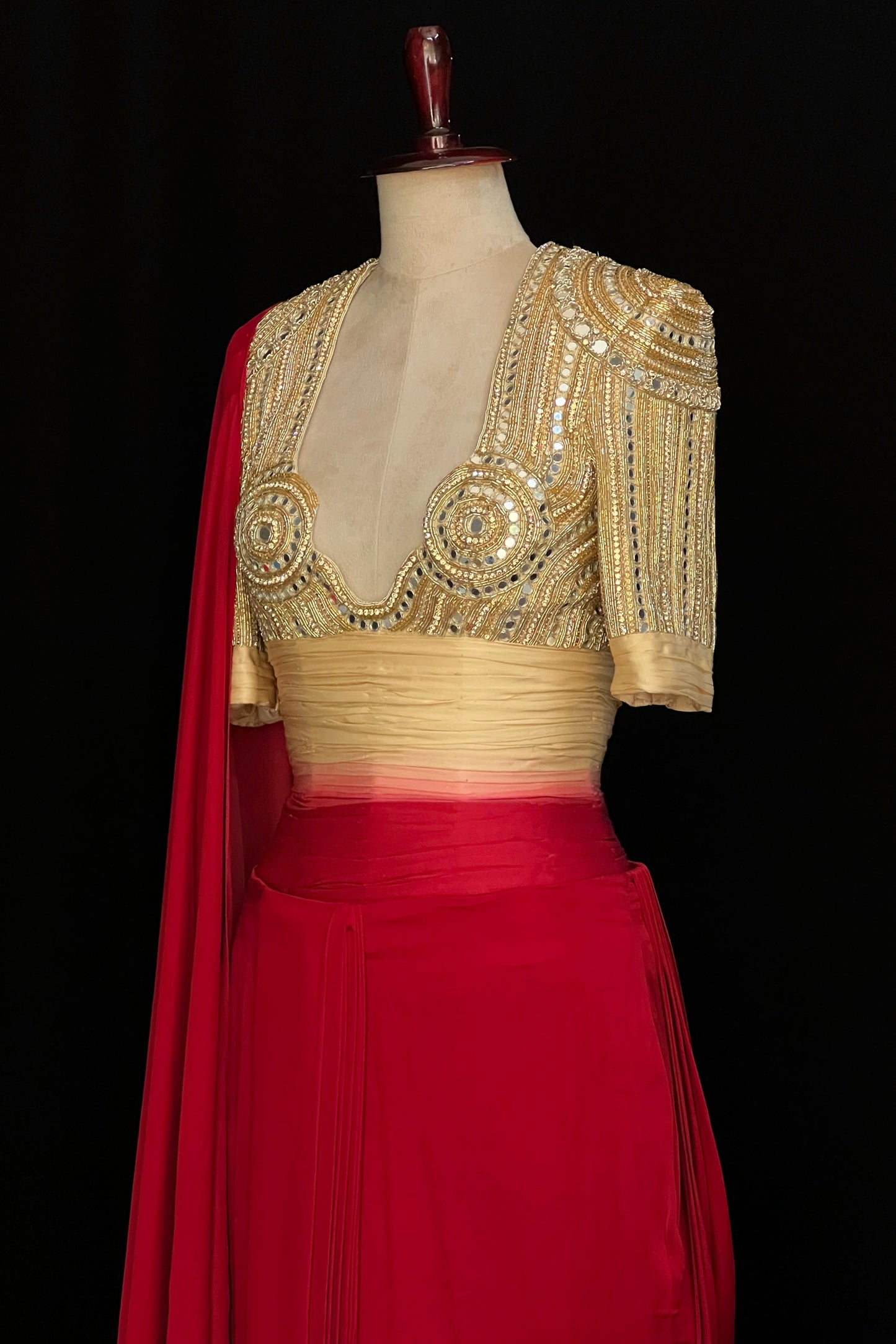 Golden Hour Pre-Stitched Saree